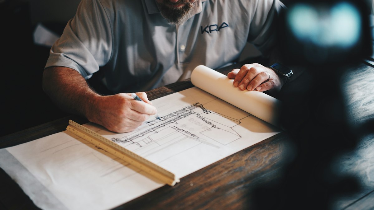 Reviewing architectural plans